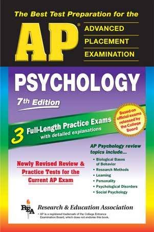 AP Psychology 7th Edition (REA) - The Best Test Prep for the AP Exam (Advanced Placement (AP) Test Preparation) cover