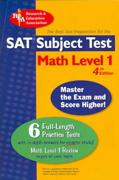 SAT Subject Test Math Level 1 (SAT PSAT ACT (College Admission) Prep) cover