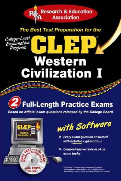 CLEP Western Civilization I w/ CD-ROM (CLEP Test Preparation) cover