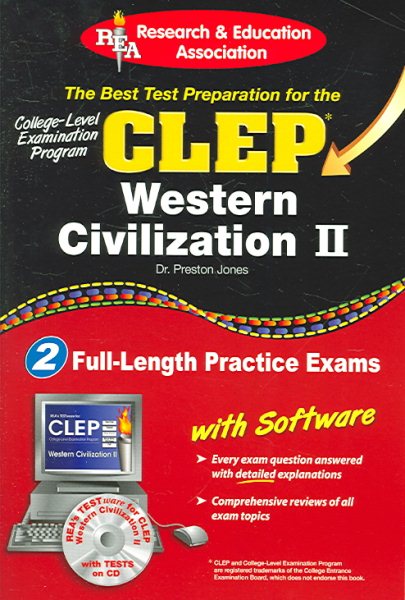 CLEP® Western Civilization II w/CD (CLEP Test Preparation) cover