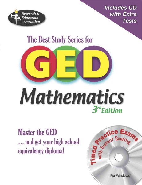 GED® Mathematics w/ CD-ROM (GED® Test Preparation) cover