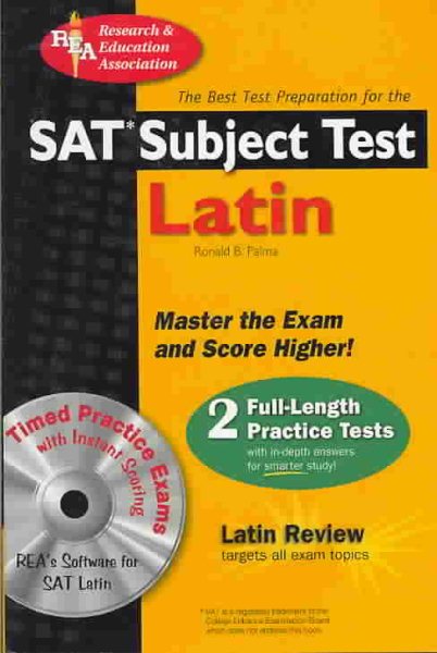 SAT Subject Test: Latin w/ CD-ROM (REA) - The Best Test Prep for (SAT PSAT ACT (College Admission) Prep) cover