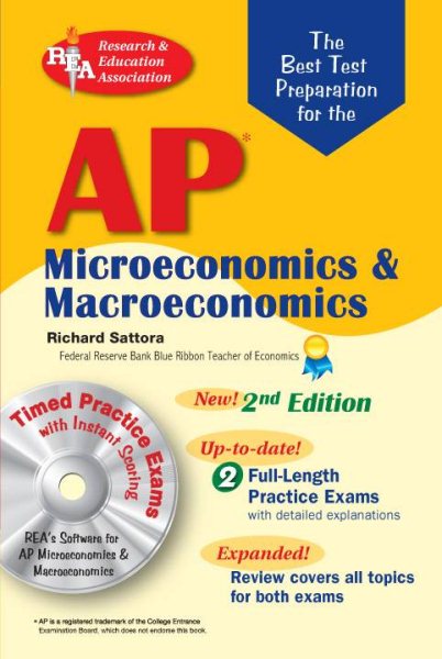 The Best Test P AP Microeconomics & Macroeconomics w/CD-ROM, 2nd Ed. (Advanced Placement (AP) Test Preparation) cover