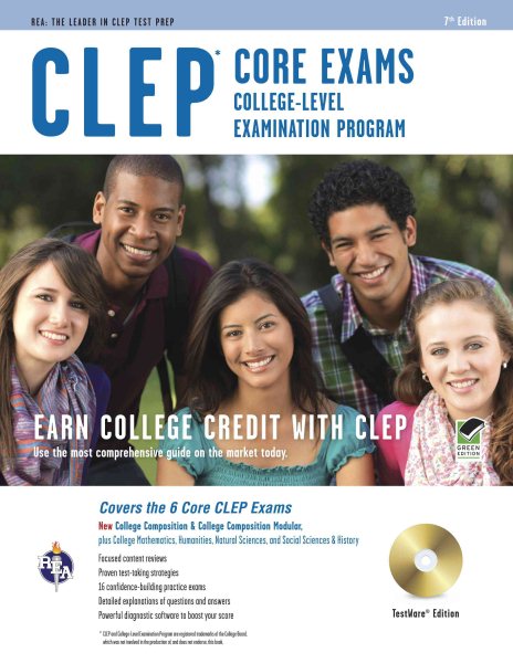 CLEP Core Exams w/ CD-ROM (CLEP Test Preparation) cover