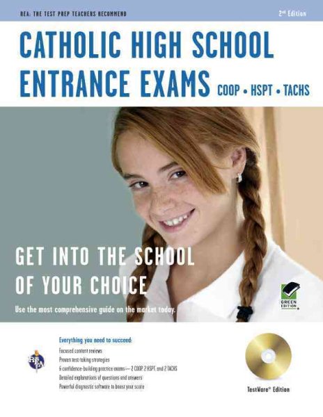 Catholic High School Entrance Exams w/CD-ROM 2nd Ed. (Catholic High School Entrance Test Prep)