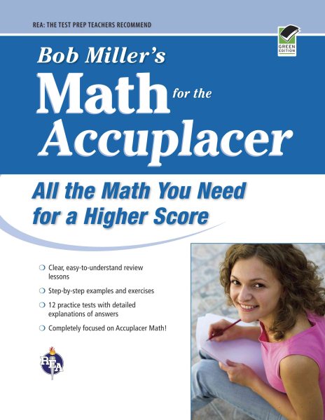 ACCUPLACER®: Bob Miller's Math Prep (College Placement Test Preparation) cover