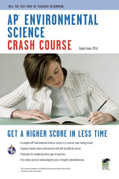 AP® Environmental Science Crash Course Book + Online: Get a Higher Score in Less Time (Advanced Placement (AP) Crash Course) cover