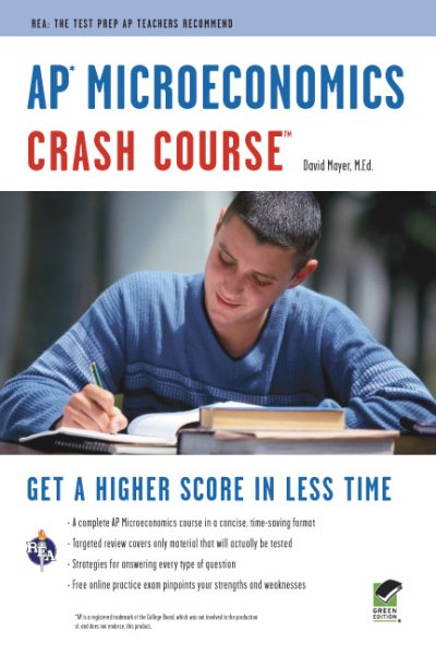 AP® Microeconomics Crash Course Book + Online: Get a Higher Score in Less Time (Advanced Placement (AP) Crash Course) cover