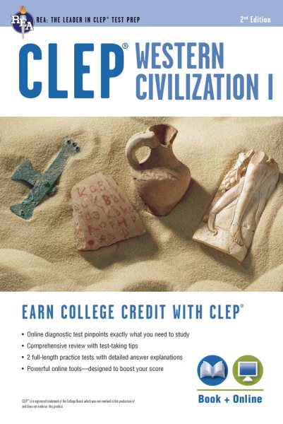 CLEP® Western Civilization I Book + Online (CLEP Test Preparation) cover