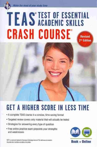 TEAS Crash Course Book + Online (Nursing Test Prep) cover
