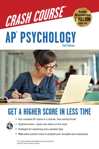 AP® Psychology Crash Course, 2nd Ed., Book + Online: Get a Higher Score in Less Time (Advanced Placement (AP) Crash Course) cover