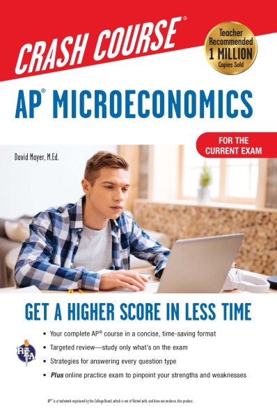 AP® Microeconomics Crash Course, Book + Online: Get a Higher Score in Less Time (Advanced Placement (AP) Crash Course cover