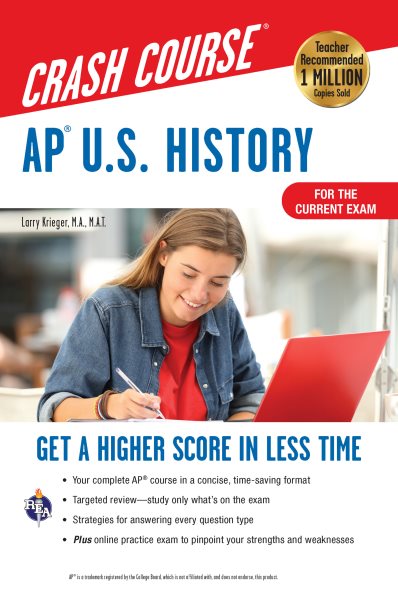 AP® U.S. History Crash Course, Book + Online: Get a Higher Score in Less Time (Advanced Placement (AP) Crash Course) cover