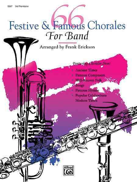 66 Festive & Famous Chorales for Band: 3rd Trombone cover