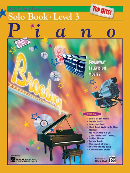 Alfred's Basic Piano Library Top Hits! Solo Book, Bk 3 (Alfred's Basic Piano Library, Bk 3) cover