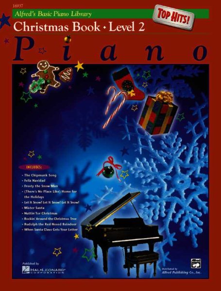 Alfred's Basic Piano Library Top Hits! Christmas, Bk 2 cover