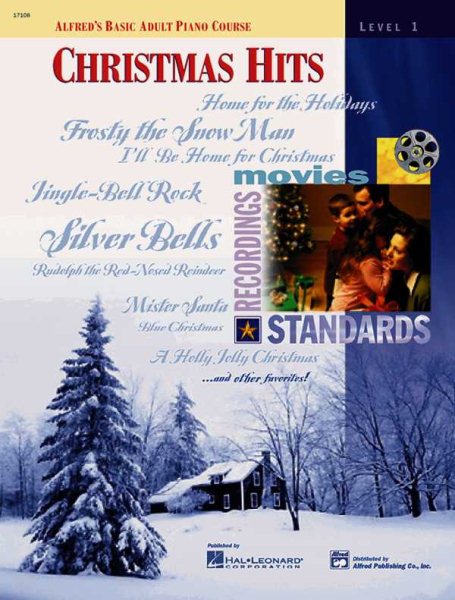 Alfred's Basic Adult Piano Course Christmas Hits, Bk 1 cover