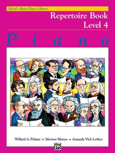 Alfred's Basic Piano Library Repertoire, Bk 4 (Alfred's Basic Piano Library, Bk 4) cover
