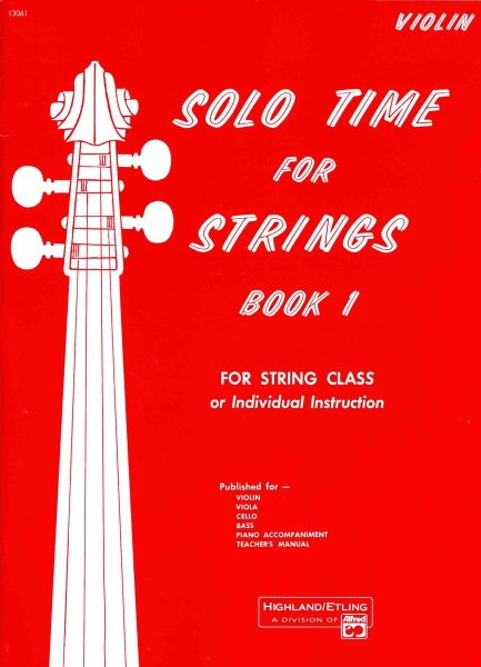 Solo Time for Strings, Book 1 cover