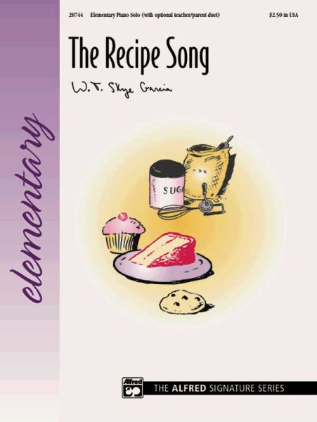 The Recipe Song: Sheet cover