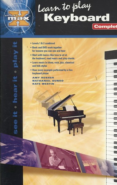 Learn To Play Keyboard  (Book & DVD) (Alfred's Max Series) cover