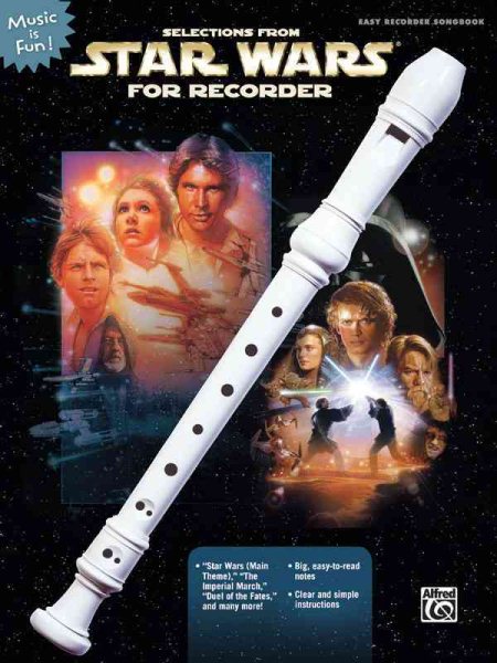 Selections from Star Wars for Recorder: Book Only (Music Is Fun) cover