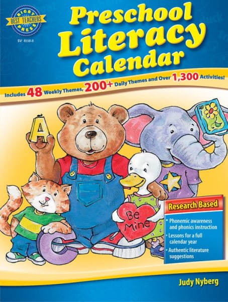 Rigby Best Teacher's Press: Reproducible Preschool Literacy Calendar