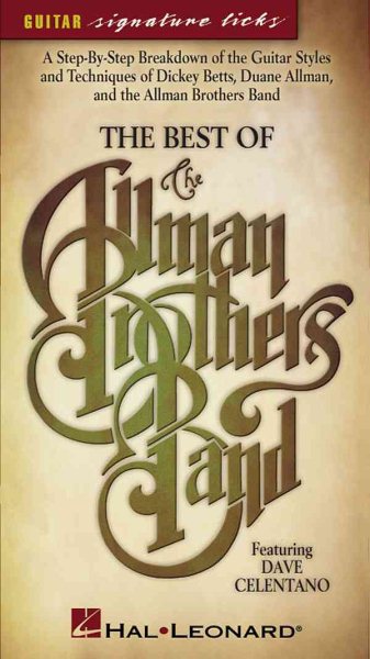 Best of the Allman Brothers Band - Signature Licks DVD cover
