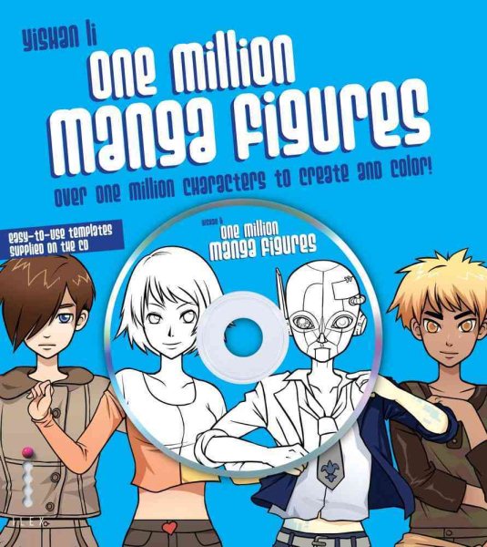 One Million Manga Characters: Over One Million Characters to Create and Color cover