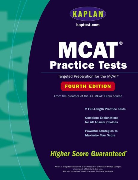 MCAT Practice Tests: Fourth Edition (Kaplan Mcat Practice Tests) cover