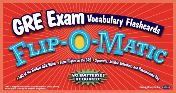 Kaplan GRE Exam Vocabulary Flashcards Flip-O-Matic cover