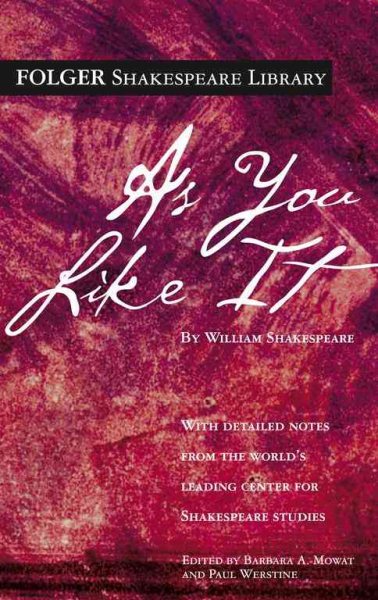 As You Like It (Folger Shakespeare Library) cover