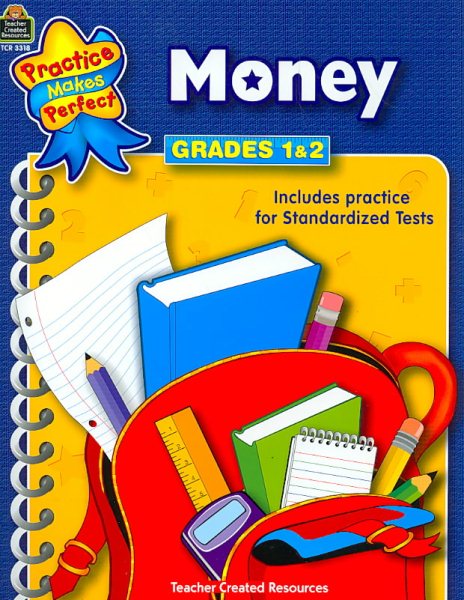 Money Grades 1-2: Money (Practice Makes Perfect (Teacher Created Materials)) cover