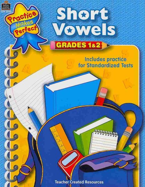 Short Vowels Grades 1-2: Grade 1-2 (Phonics) cover