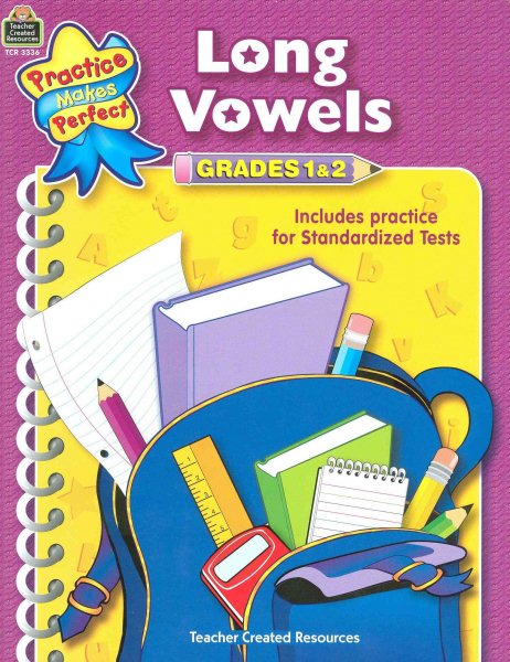 Long Vowels Grades 1-2 (Practice Makes Perfect) cover