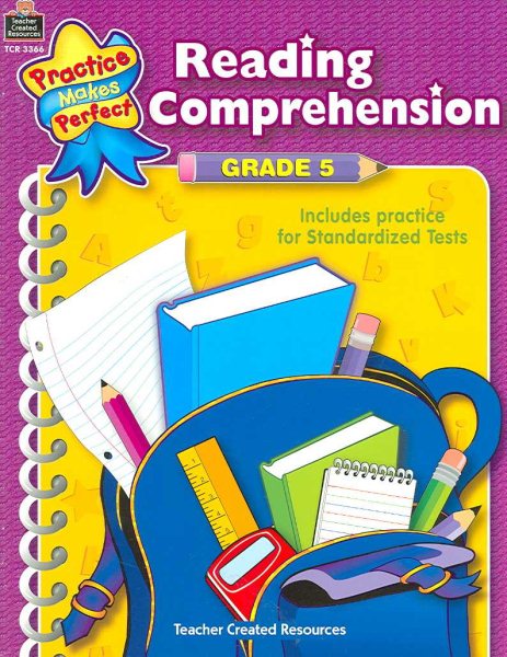 Reading Comprehension Grade 5 (Practice Makes Perfect (Teacher Created Materials)) cover