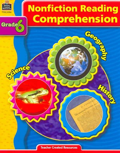 Teacher Created Resources Nonfiction Reading Comprehension, Grade 6 cover