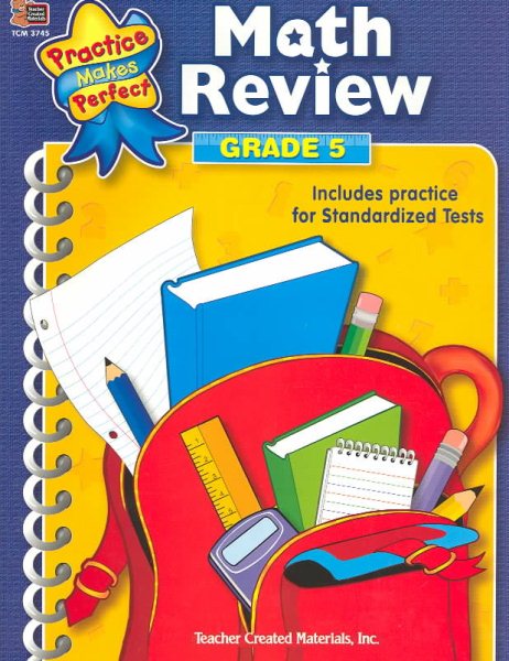 Math Review Grade 5 (Practice Makes Perfect (Teacher Created Materials)) cover