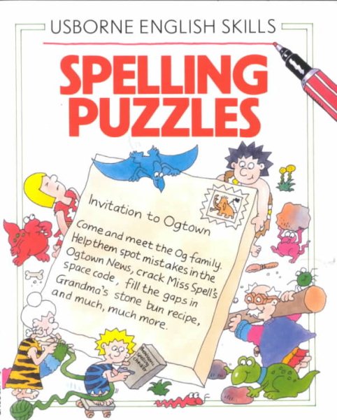 Spelling Puzzles (Usborne English Skills) cover