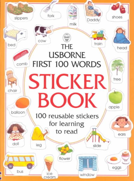 The Usborne First 100 Words Sticker Book cover