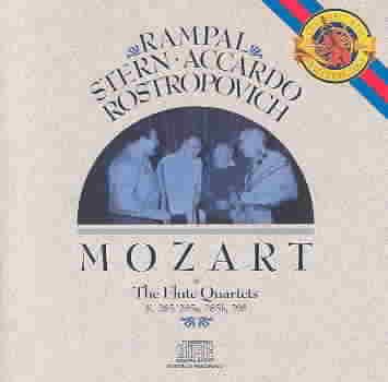 Mozart - The Flute Quartets, K. 285 K. 285a K. 285b 298 / Rampal Stern Accardo Rostropovich cover