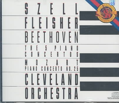 Beethoven: The 5 Piano Concertos / Mozart: Concerto No. 25 ~ Fleisher cover