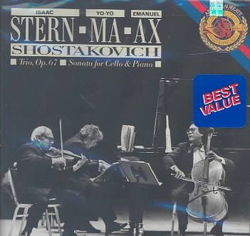 Shostakovich: Piano Trio No. 2,Op.67 / Cello Sonata,Op.40 ~ Ax / Stern / Ma cover