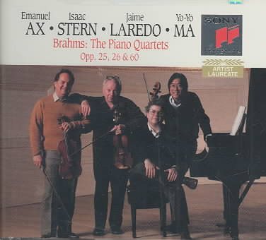 Brahms: The Piano Quartets, Opp. 25, 26 & 60 cover