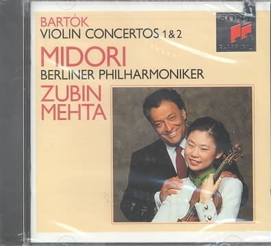 Bartok - Violin Concertos No.1 & No.2 / Midori, Berlin Phil., Mehta cover
