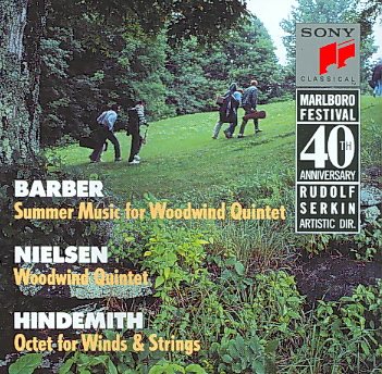 Marlboro Music Festival 40th Anniversary - Barber: Summer Music; Nielsen: Woodwind Quintet: Hindemith: Octet for Winds & Strings cover