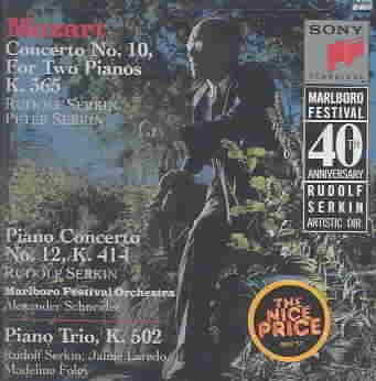 Mozart: Piano Concerto No. 10 for Two Pianos / Piano Concerto No. 12 / Piano Trio, K.365, 414, 502 cover