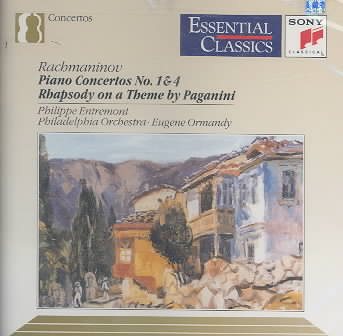 Rachmaninov: Piano Concertos Nos. 1 & 4, Rhapsody on a Theme of Paganini (Essential Classics) cover