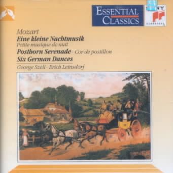 Mozart: Eine kleine Nachtmusic, Posthorn Serenade, Six German Dances (Essential Classics) cover