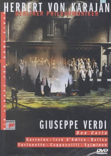 Verdi - Don Carlo / von Karajan, Carreras, Baltsa, Furlanetto, d'Amico, Cappuccilli, Salminen, Salzburg cover